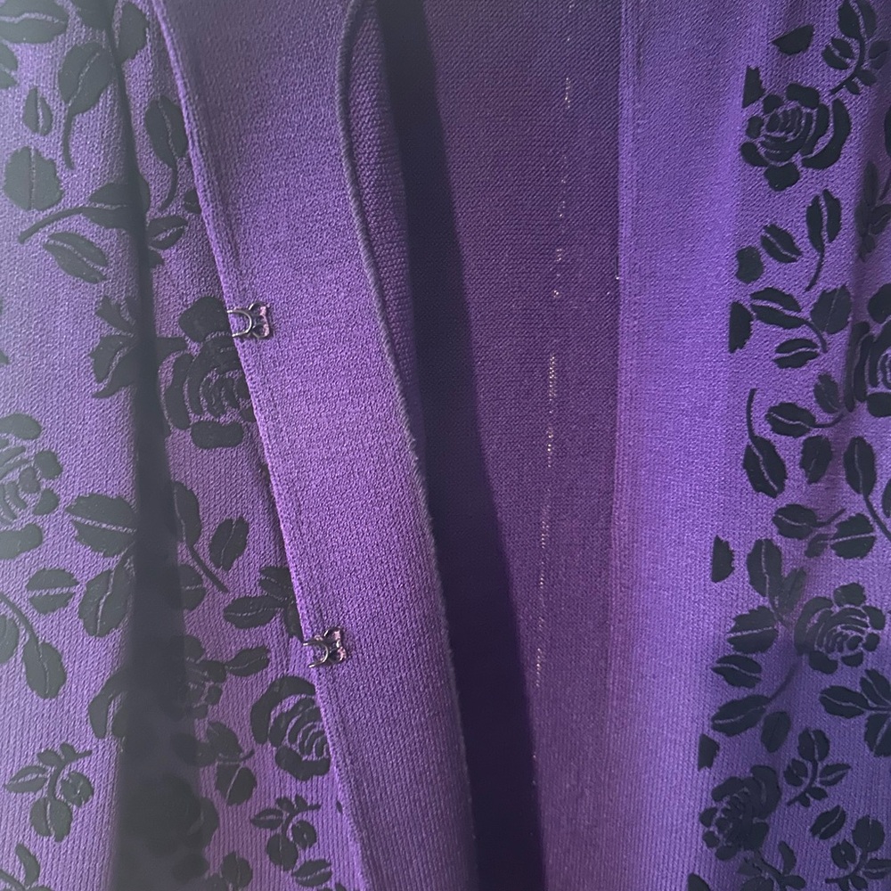 St. John Purple and Black Ombré Blazer - Picture 5 of 7